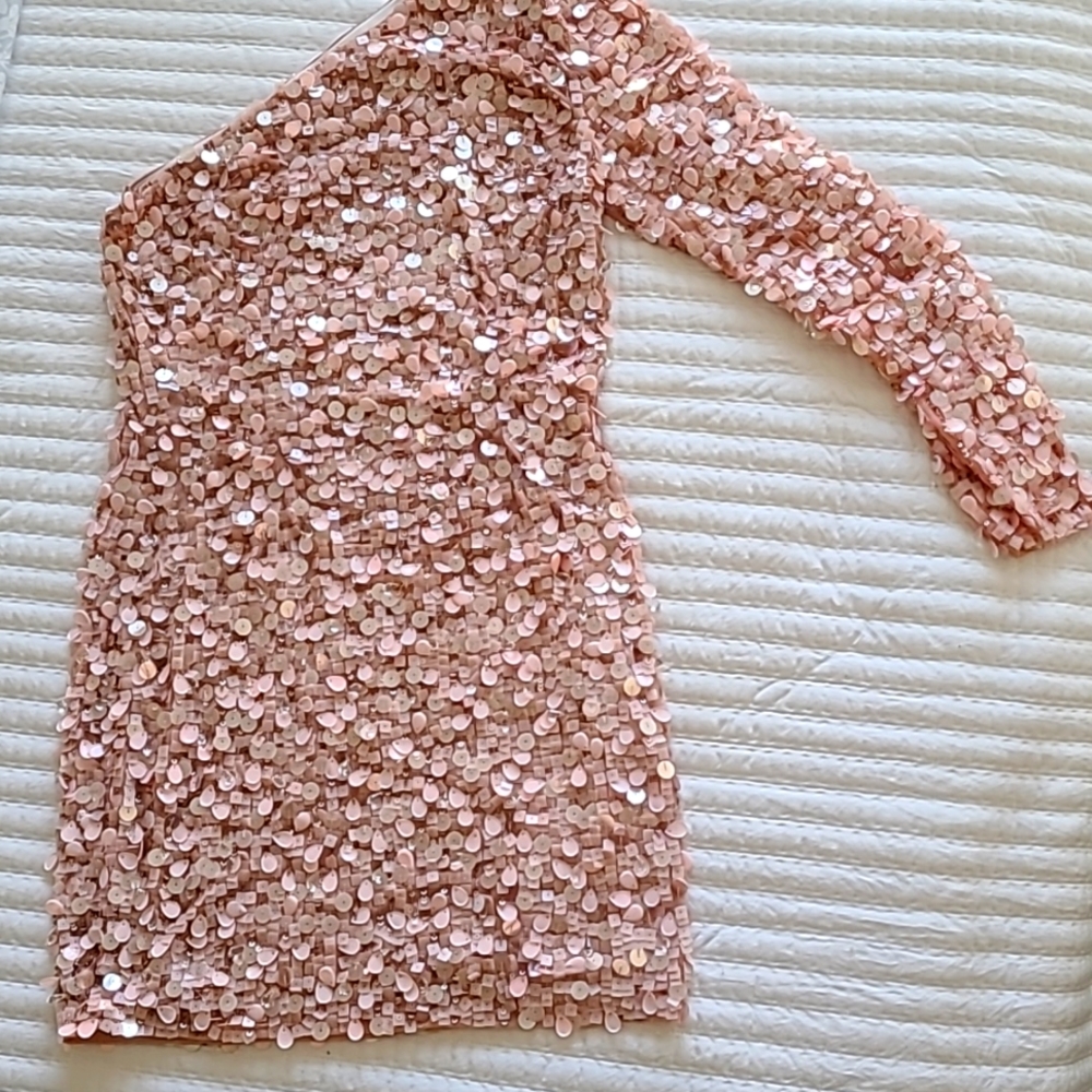 Blush party dress